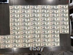 New Uncirculated Ten Dollar Bills Series 2017A $10 Sequential Notes Lot of 60