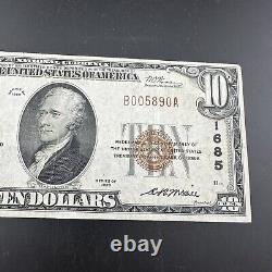 Series 1929 $10 The First National Bank Of Sharon PA Ten Dollar Note Currency