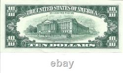 TEN DOLLARS $10 1963 A STAR NOTE CHICAGO (G) Serial number G10593747