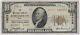 Ten Dollar National Note Ohio 1929 10 Rare Note