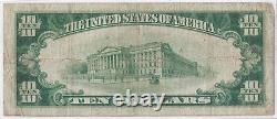 Ten Dollar National Note Ohio 1929 10 rare note