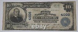 Ten Dollar Note Gaithersburg, Maryland Charter #4608 Fine Condition SL