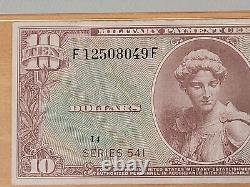 USA Ten Dollar $10 Military Payment Certificate MPC Series 541 Note Bill PMG 35