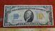 Ww2 1934 A Us Silver Certificate Ten Dollar North Africa Note Yellow Seal