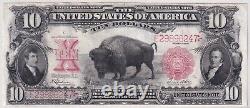 1901 Dix Dollars $10 grande taille de billet de banque fiduciaire légal des États-Unis Fr. #122 - Choix Très Bien