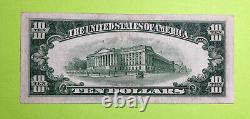 1950C Chicago 10$ Billet de dix dollars ÉTOILE - Rare presque non circulé
