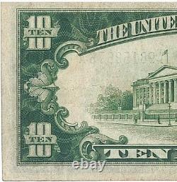 Billet de 10 dollars en argent avec erreur de sceau bleu de la série américaine de 1928 en Afrique