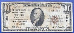Billet de 10 dollars en devise nationale de 1929, note de 10 dollars Chester Pennsylvanie #73783