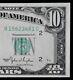 Billet De Réserve Fédérale étroit De 10 $ De 1950 Cu B15623481c, Série Ordinaire, Ny, Dix Dollars