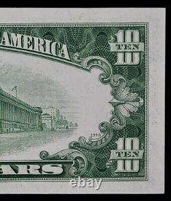 Billet de Réserve Fédérale étroit de 10 $ de 1950 CU B15623481C, série ordinaire, NY, dix dollars