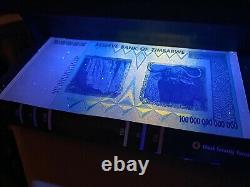Billet de banque zimbabwéen de 100 trillions de dollars authentifié P-91