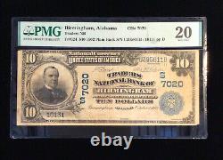 Billet de dix dollars de 1902 de la Banque nationale des négociants de Birmingham, Alabama, PMG VF 20.