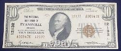 Billet de dix dollars de 1929, billet de banque national de 10 dollars UNC Evansville, IN #51961