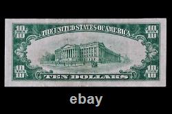 Billet de la Réserve fédérale de 10 dollars de 1929, sceau brun, B03681176A, New York