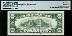 Billet de la Réserve fédérale de Philadelphie de 1963 de 10 $, FRN 2016-C. PMG 67 EPQ. TOP POP 2/0