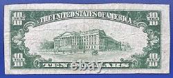 Billet de monnaie nationale de 10 dollars de 1929, note de 10 dollars Kane en Pennsylvanie #73785