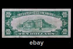 Billet de réserve fédérale de 10 $ de 1928A L05977846A San Francisco NOUVEAU NUMÉRO DE SÉRIE BAS