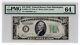 Billet De Réserve Fédérale De 10 $ De 1934c Fr#2008-cw Wide Avec Une étoile De Philadelphie, Noté Pmg 64 Cu.
