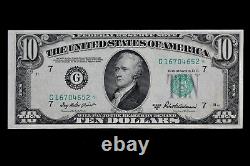 Billet de réserve fédérale de 10 $ de 1950B étoile HG G16704652 série B dix dollars Chicago G7