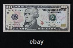 Billet de réserve fédérale de 10 $ de 2006 Star CU IG00167912, G7 Chicago