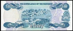 Billets de banque des Bahamas 1974 Billet de dix dollars # 46b James Smith RARE