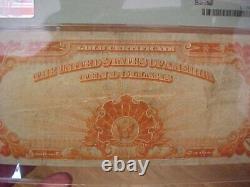 Certificat d'or de 10 dollars de 1922, billet de note PMG VF30 Fr#1173 de grande taille S/N