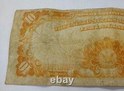 Certificat de Banque de Dix Dollars en Or des États-Unis de 1922! Numéro de série h81537490