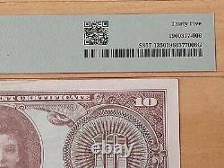 Certificat de paiement militaire de 10 dollars américains de la série 541, billet de banque PMG 35.