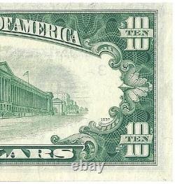 Dix billets étoilés fédéraux non circulés AU de 10 dollars Réserve FRN Série 1950-A
