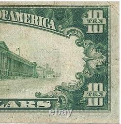 Dix dollars US, billet en argent avec sceau bleu, certificats d'erreur de la série 1928 en Afrique