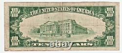 États-Unis USA US VF Note $10 Dollars 1929 Banque de Shippensburg en Pennsylvanie