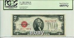 FR 1508 1928 G Billet de 2 dollars de la Réserve fédérale, 68 PPQ SUPERB GEM NEW