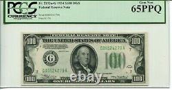 FR 2152a-G 1934 $100 Billet de la Réserve Fédérale 65 PPQ GEM NEUF