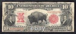 Fr. 114 1901 10 dollars Bison billet de banque légal Tender United States Note