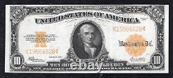 Fr. 1173 1922 $10 Billet d'or de dix dollars des États-Unis Note de monnaie en très bon état
