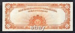 Fr. 1173 1922 Billet de banque en or de 10 dollars certificat de monnaie presque non circulée