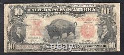 Fr. 118 1901 $10 Dix Dollars Bison Billet de Banque Légal Tender des États-Unis