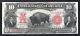 Fr. 118 1901 10 Dollars Bison Billet De Banque Légal Tender United States Note Très Bien +