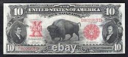 Fr. 118 1901 10 dollars Bison Billet de banque légal Tender United States Note Très bien +