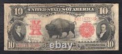 Fr. 122 1901 10 dollars Bison Billet de banque légal des États-Unis