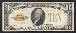 Fr. 2400 1928 Billet de 10 dollars en or de certificat d'or U. S. Note de devise Très bien (b)