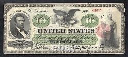 Fr. 93 1862 10 $ Dix Dollars Billet de Banque Légal Tender des États-Unis Très Bien+