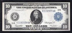 Fr 947 1914 10 $ Dix Dollars Frn Billet de la Réserve fédérale de Dallas, Tx en excellent état