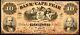 Le 4 Juillet 1858, Billet De 10 Dollars De La Banque De Wilmington Cape Fear, Caroline Du Nord, Salem G416