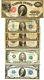 Monnaie Légale De 1917, Argent 1928a, Certificat D'argent De 1 $ En 1934, 6 Billets De 10 $ En 1934