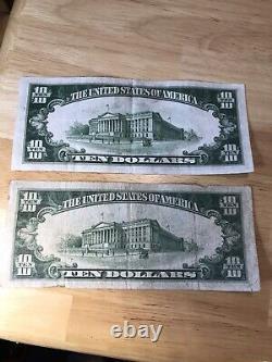 Nous 1934 Billet de dix dollars de la Réserve fédérale des États-Unis-2