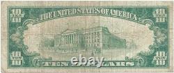 Série 1928A Billet de dix dollars de la Réserve fédérale avec ERREUR ÉCHANGEABLE EN OR.