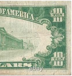 Série 1928 Billet d'erreur de dix dollars de la Réserve fédérale REMBOURSABLE EN OR