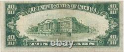 Série 1928 Billet de Dix Dollars en Argent d'Afrique du Nord ERREUR