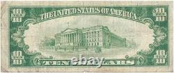 Série 1928 Billet de dix dollars de la Réserve fédérale avec erreur REMBOURSABLE EN OR